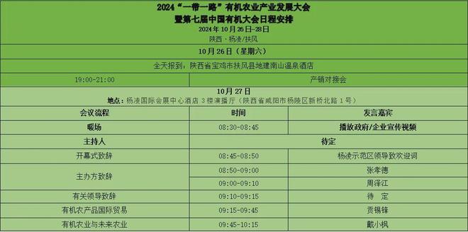 2024“一带一路”有机农业产业发展大会暨第七届中国有机大会(附详细日程)(图2)